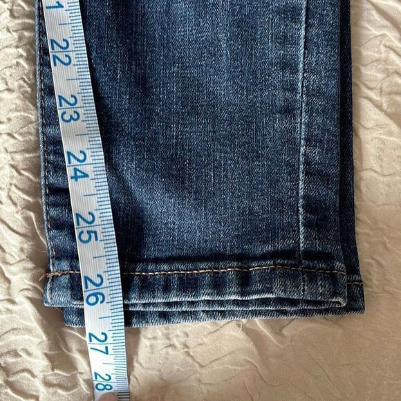 Banana Republic Women's Skinny Fit Jeans Stretch Mid Rise Dark Wash Blue 26/2 - Picture 10 of 10